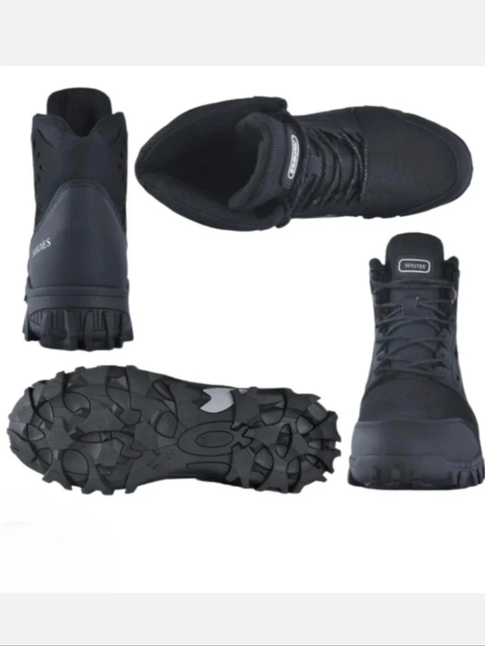 Men's Puncture-Proof Black Work Boots – Heavy-Duty Safety Footwear